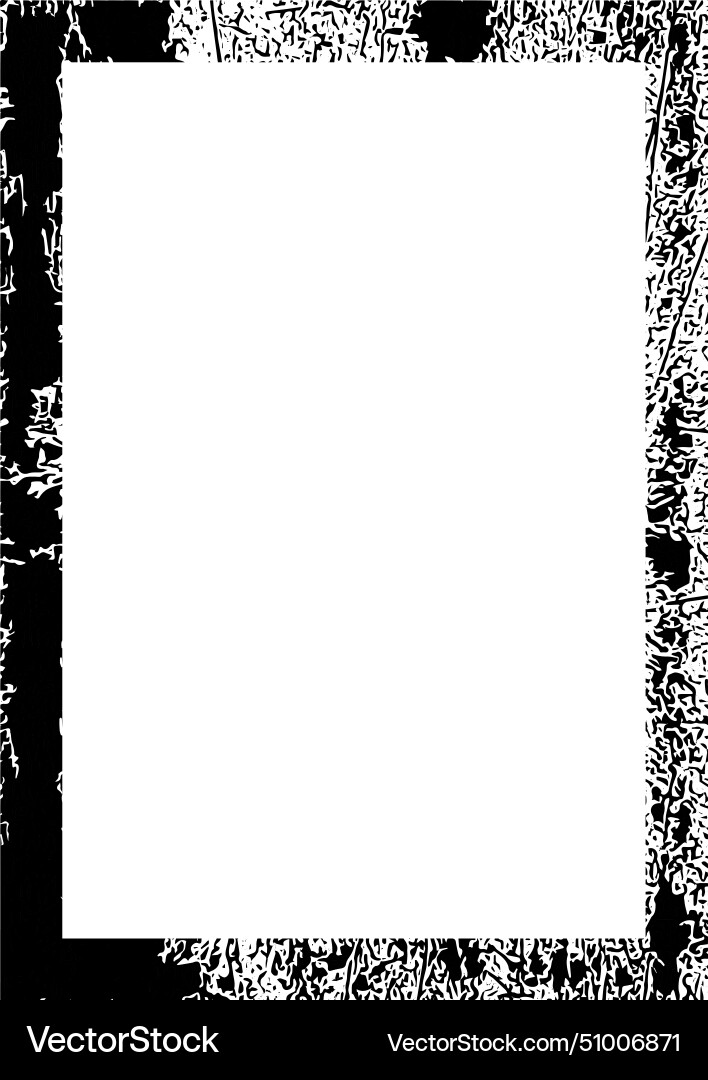 Frame border grunge shape icon rectangle Vector Image