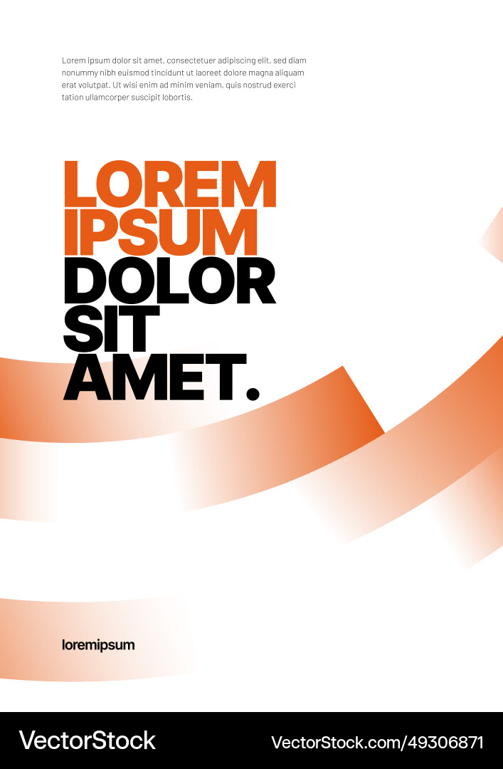 Layout template for events or business related vector image
