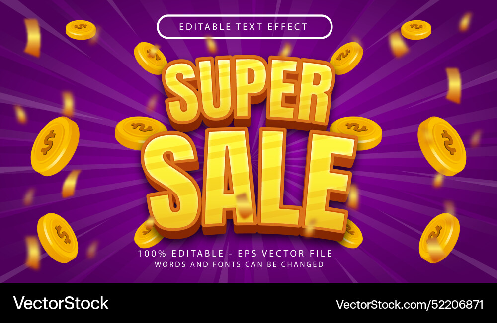 Special sale 3d text effect and editable Special sale 3d text effect and editable vector image