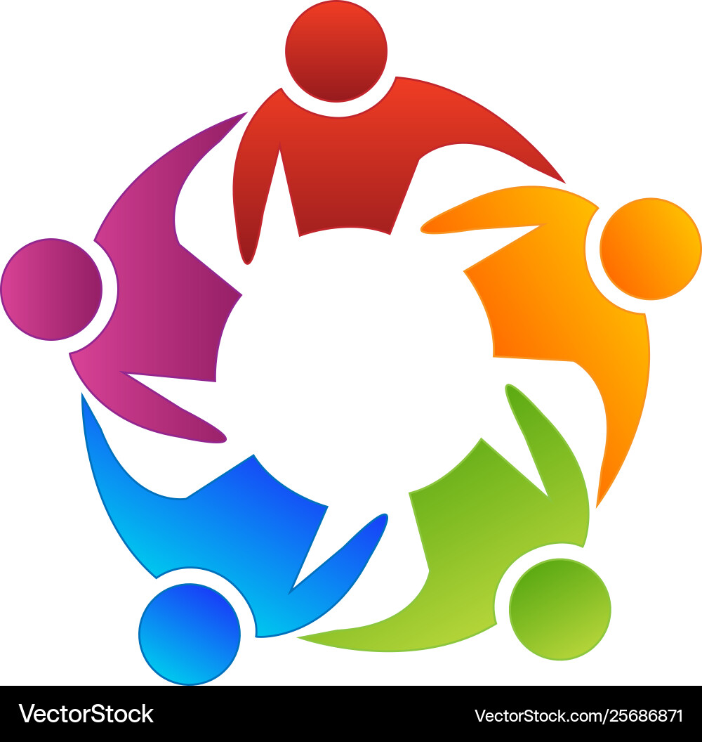 Teamwork & Collaboration Icon Vector Image