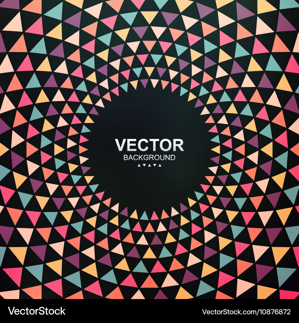 Abstract colorful triangle background Vector Image