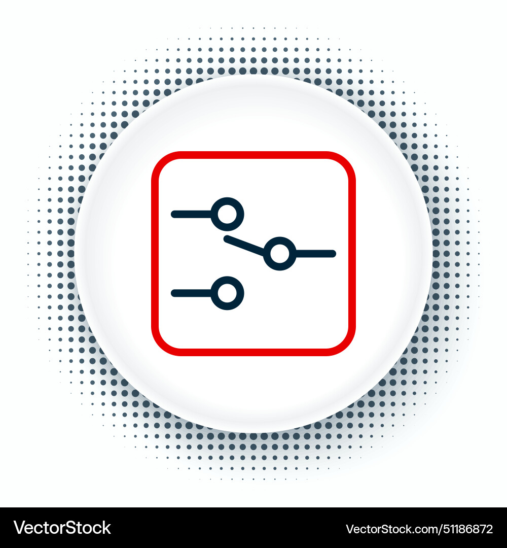 Electronic Line Switch Icon Royalty Free Vector Image