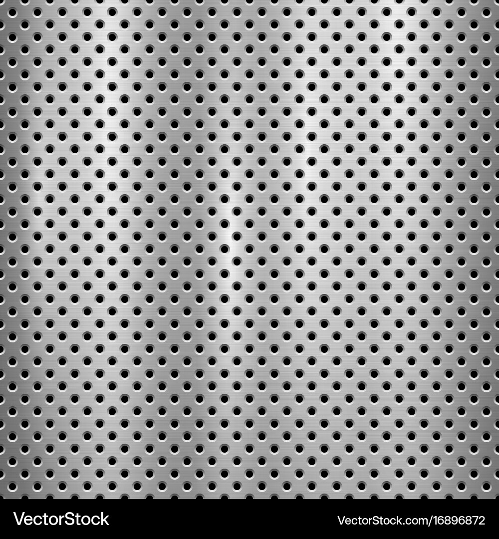 Metallic Circle Pattern Background vector image
