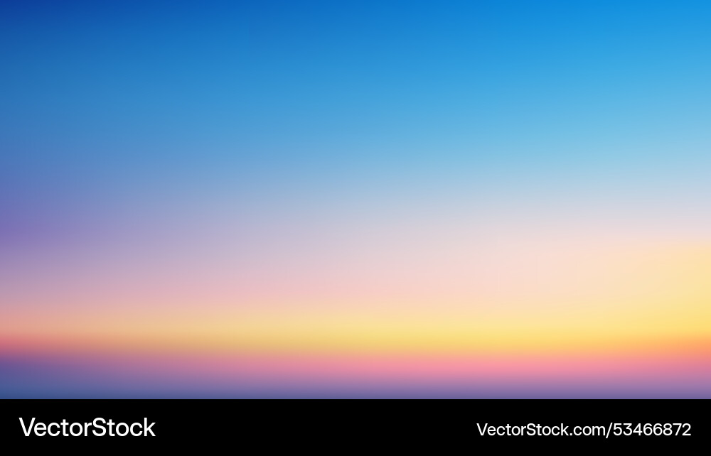 Sunset gradient sky background with soft hues Sunset gradient sky background with soft hues vector image