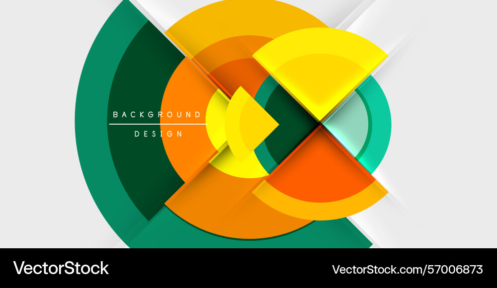 Abstract geometric layers create dynamic vector image
