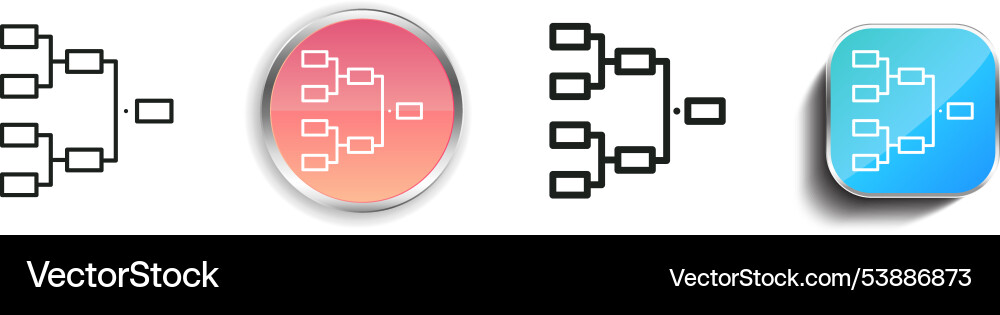 Fixtures icon thin linear regular and button Fixtures icon thin linear regular and button vector image