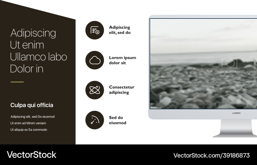 Slides for presentation this you can Vector Image