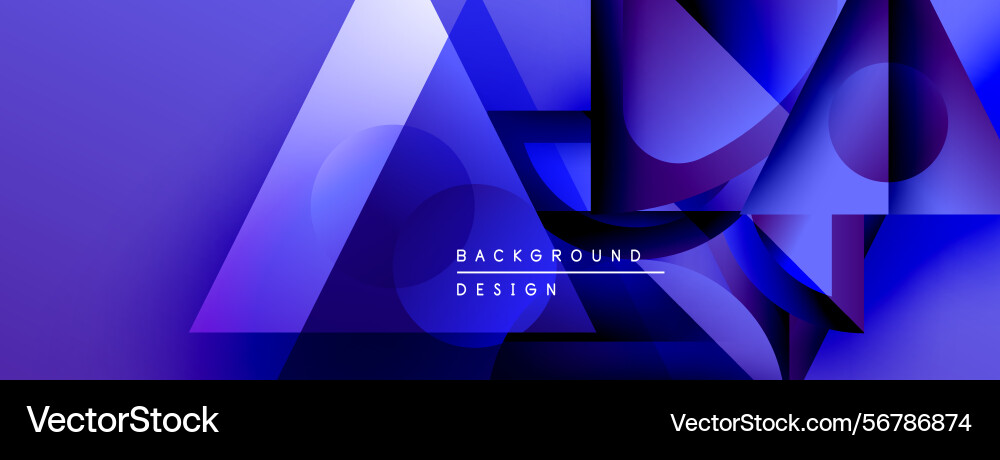 Abstract blue design features overlapping shapes Abstract blue design features overlapping shapes vector image