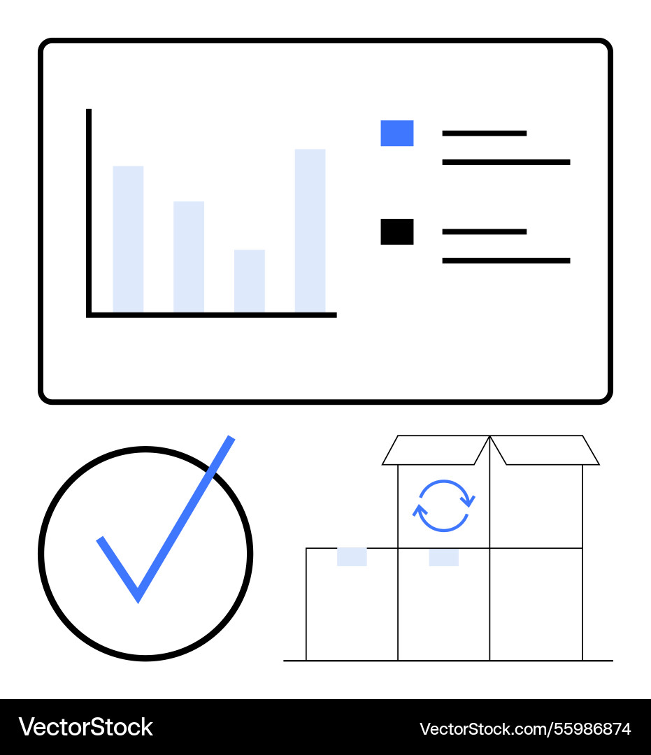 Data visualization checklist and package Vector Image