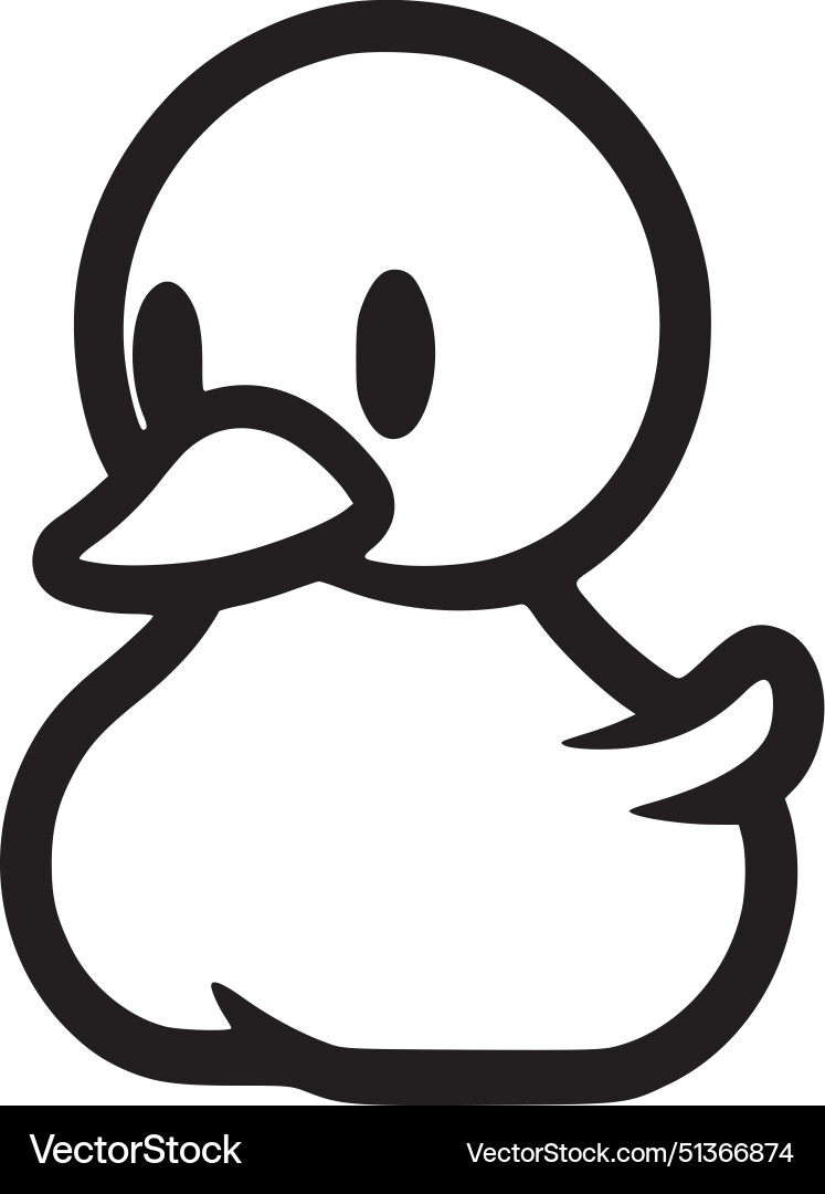 Spielzeug Ente - minimalistische und einfache Silhouette Spielzeug Ente - minimalistische und einfache Silhouette vektorbild