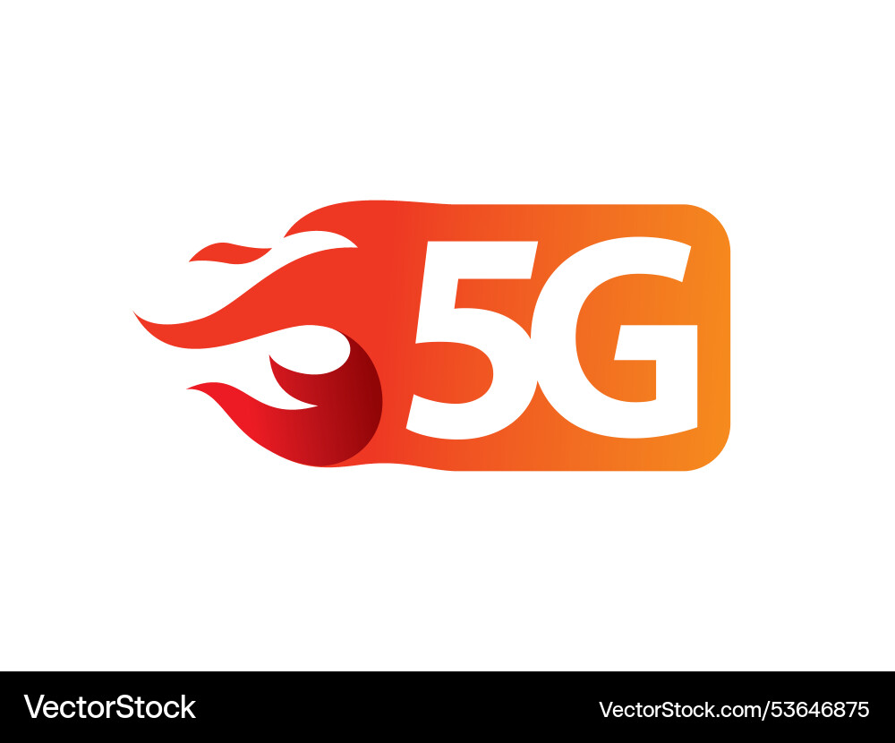 5g logo symbol or icon template 5g logo symbol or icon template vector image