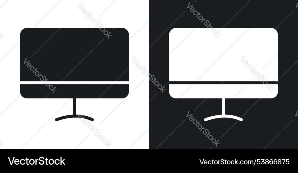 Desktop icon set Royalty Free Vector Image - VectorStock