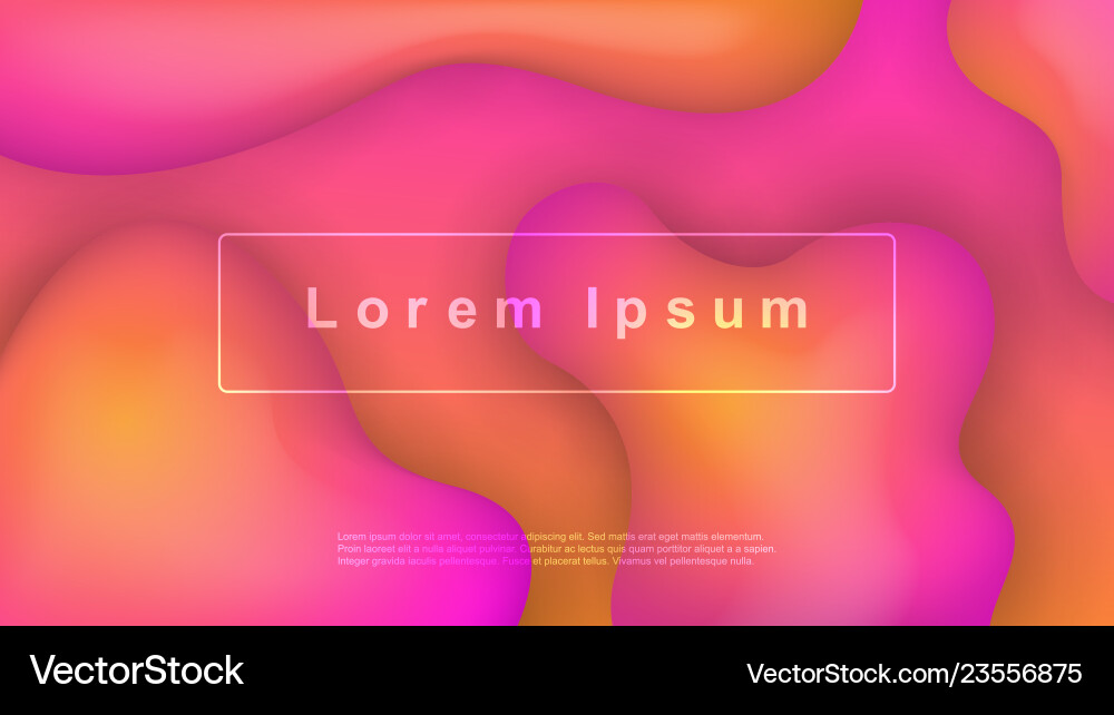 Fluid colorful 3d background Fluid colorful 3d background vector image