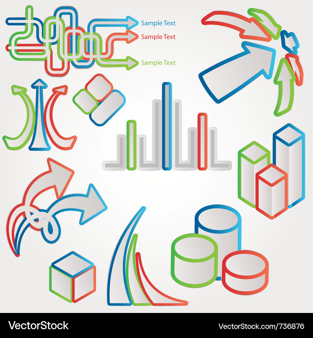 Abstract design elements vector image
