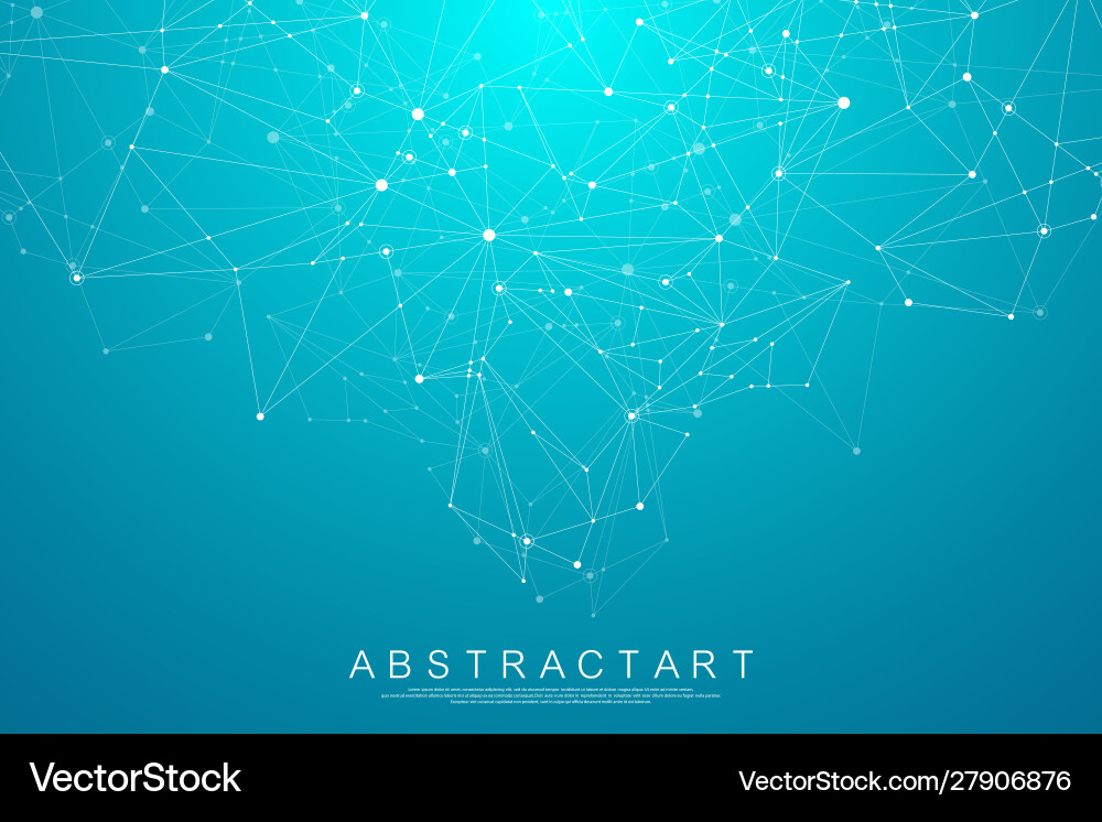 Abstract digital network connection structure Abstract digital network connection structure vector image