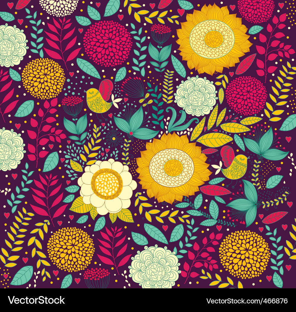 Floral Pattern Background vector image