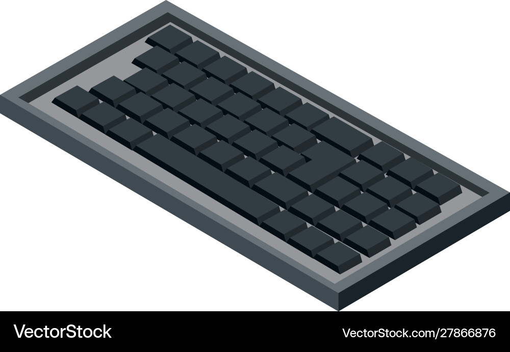 Keyboard technology hardware device computer vector image