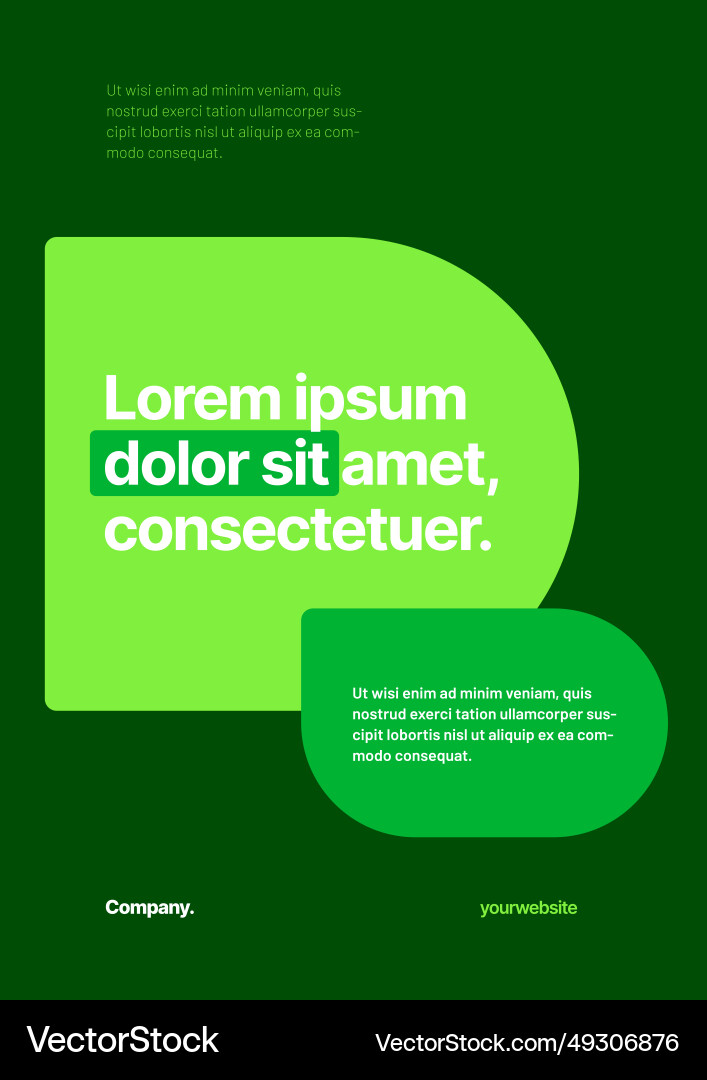 Layout template for events or business related Vector Image
