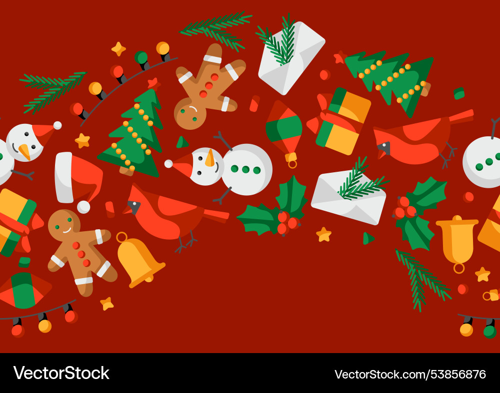 Merry christmas pattern holiday background Merry christmas pattern holiday background vector image