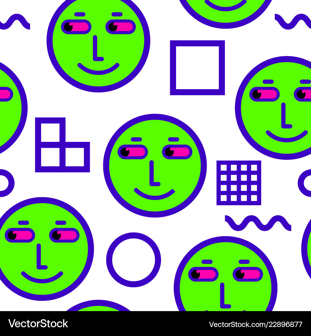 Seamless patterns trendy endless unique vector image
