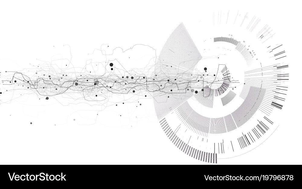 Abstract tech design background Vector Image