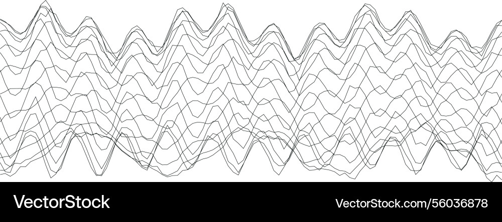 Abstract waveform pattern for digital art Vector Image