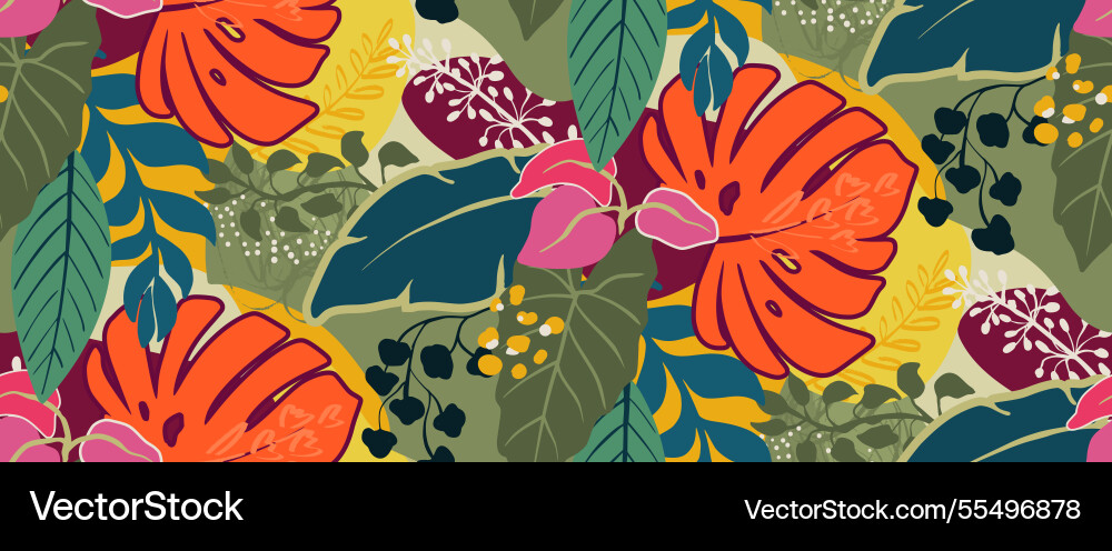 Bright seamless pattern with colorful Bright seamless pattern with colorful vector image