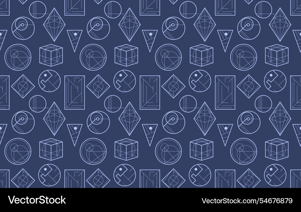 Seamless abstract pattern in modern style vector image