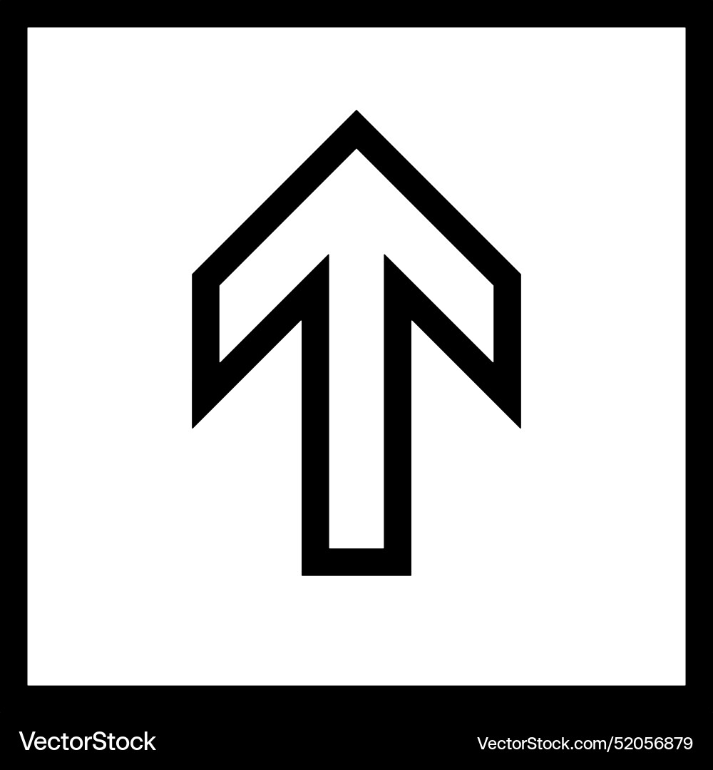 Upload outline icon symbol image Vector Image
