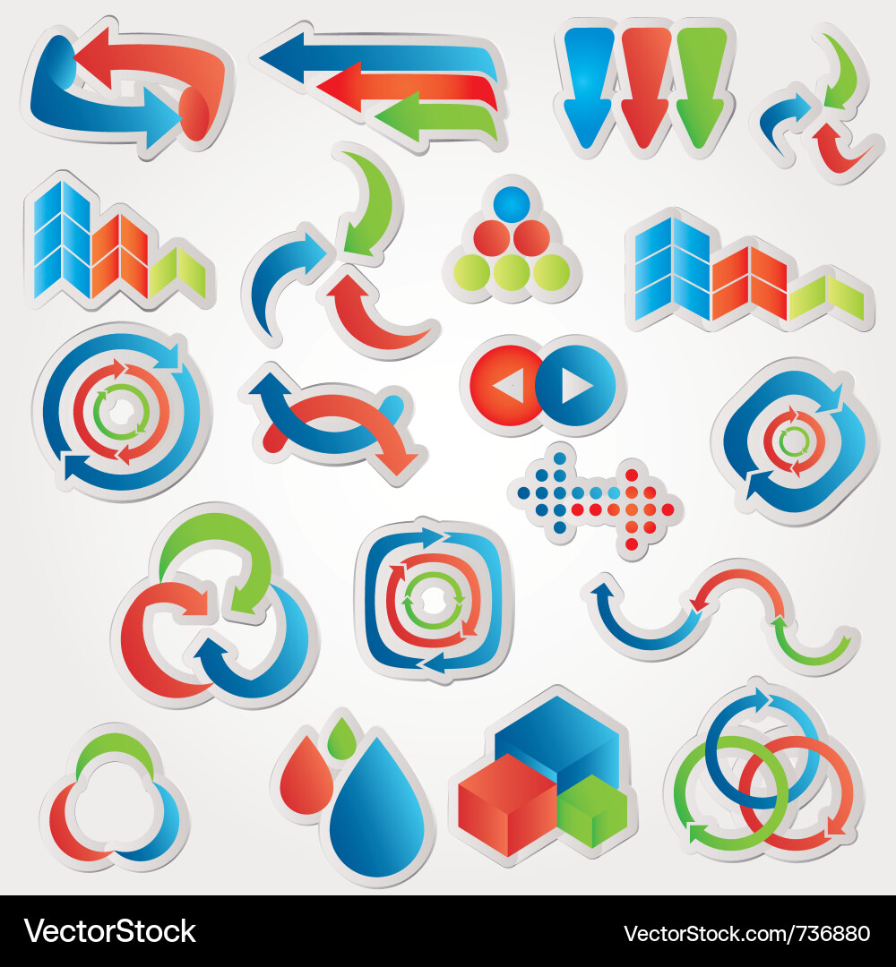 Abstract design elements vector image