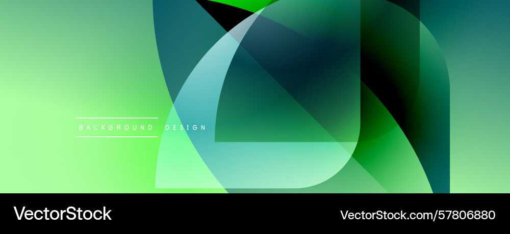 Abstract fluid shapes overlap creating vibrant Vector Image