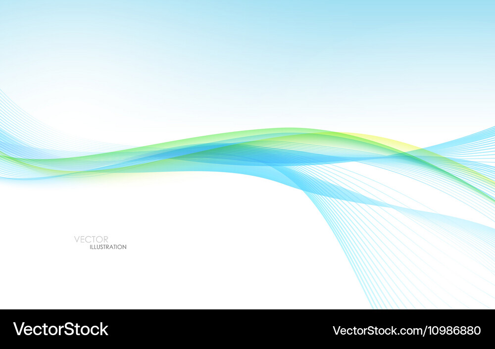Abstract waves - data stream concept Vector Image