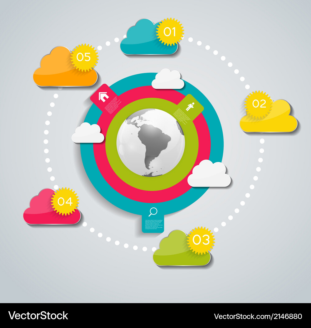 Cloud computing concept Vector Image