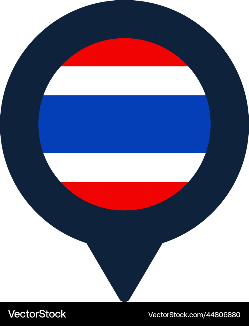 Thailand Flag Pointer Icon vector image