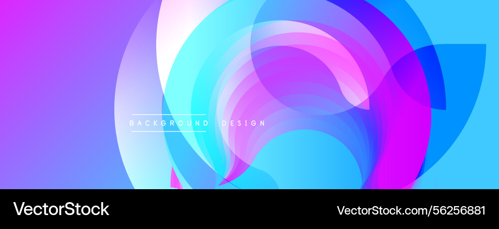 Abstract flowing layers create vibrant gradient Vector Image
