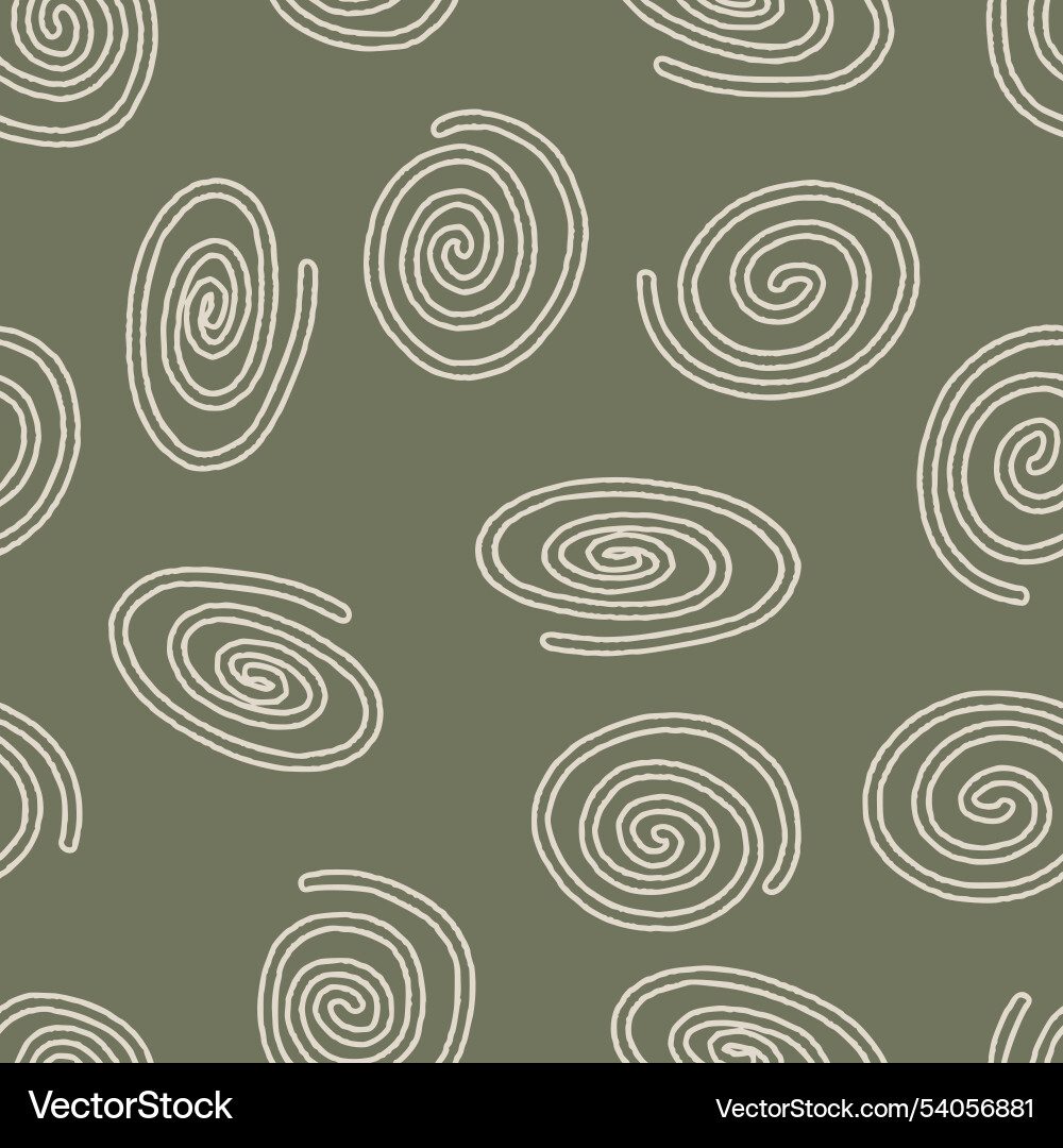 Outline spiral seamless pattern for print Outline spiral seamless pattern for print vector image