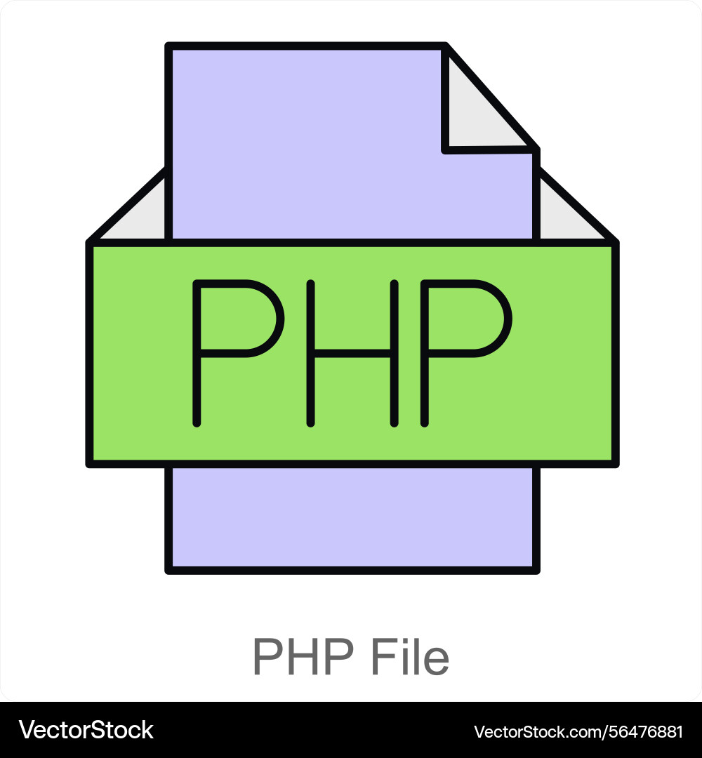 Php file icon concept vector image