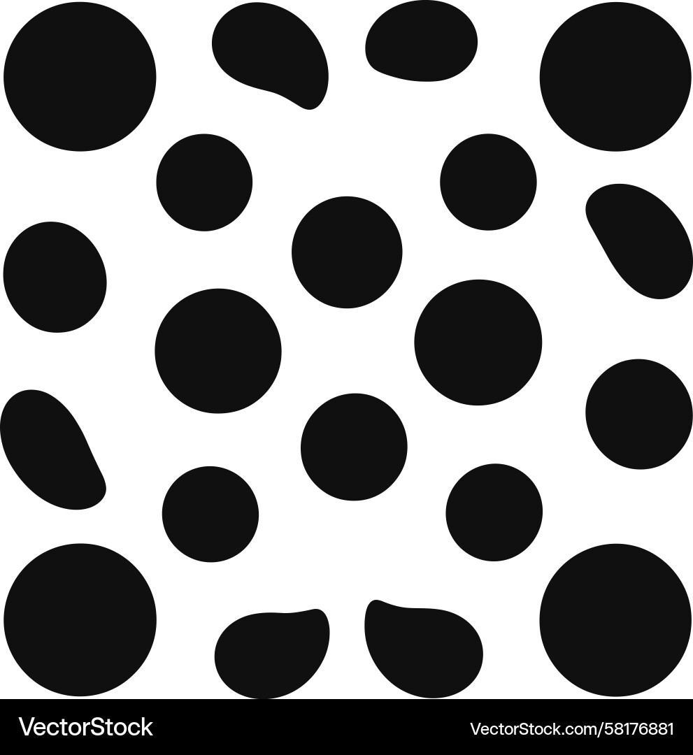 Symmetrical Black Shape Pattern Vector Image