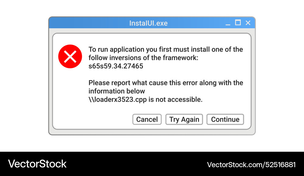 System notification during app install Vector Image