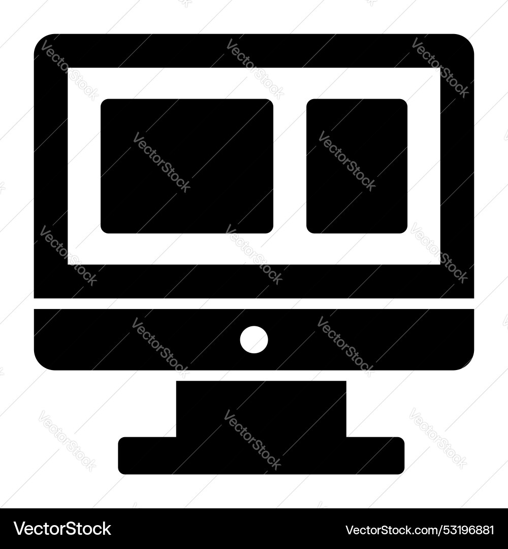 Web development icon isolated on white background Vector Image