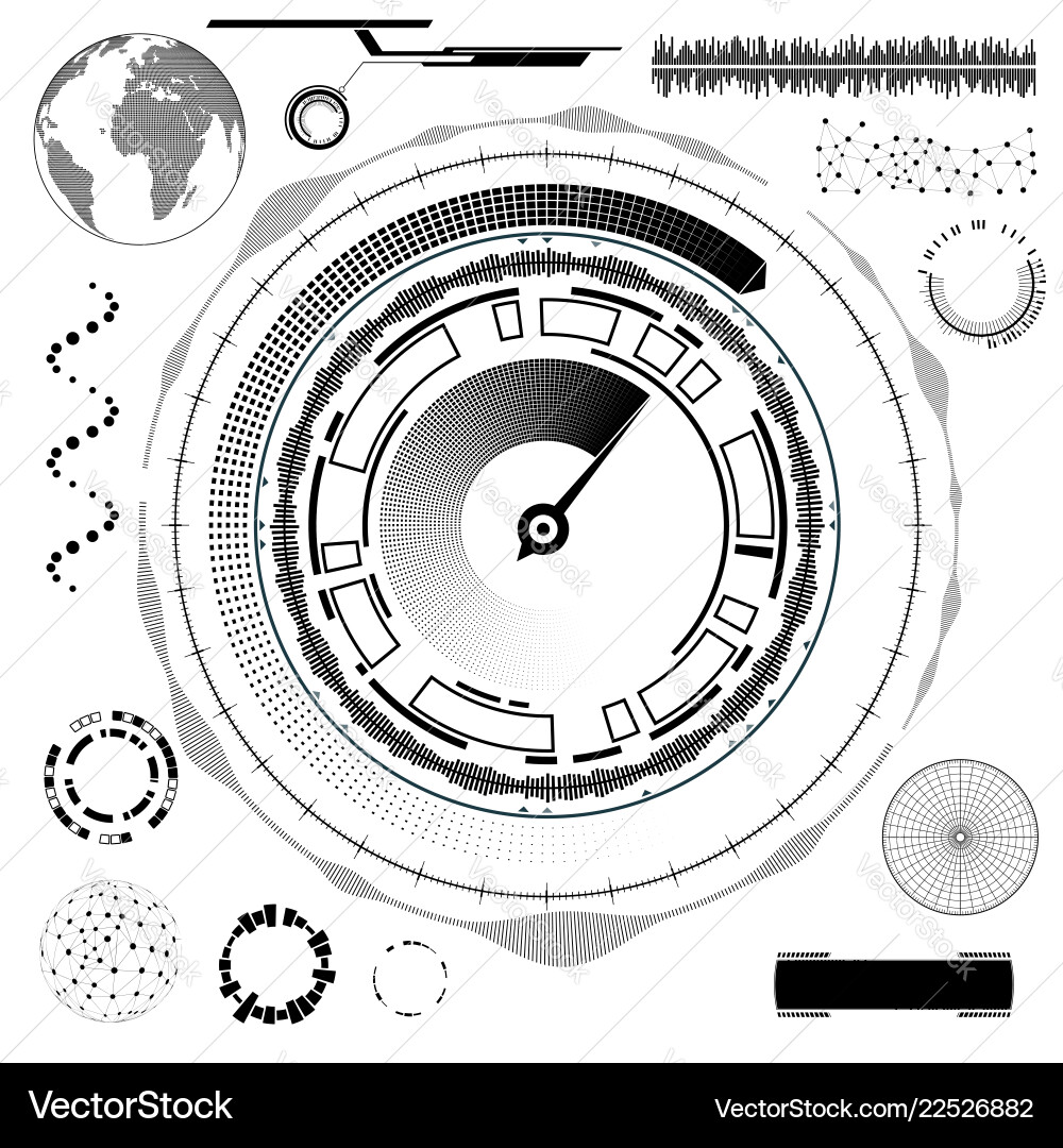 Menu user interface vector image