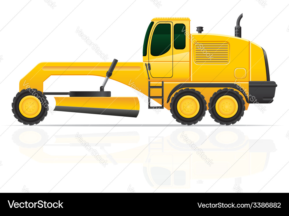 Road Grader Machine vector image