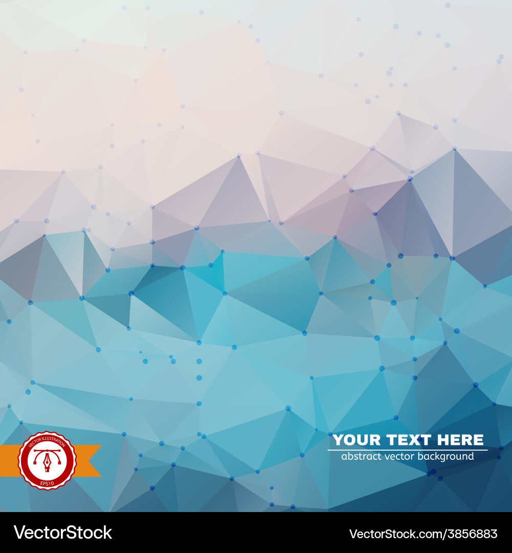 Abstract colorful triangles background Vector Image