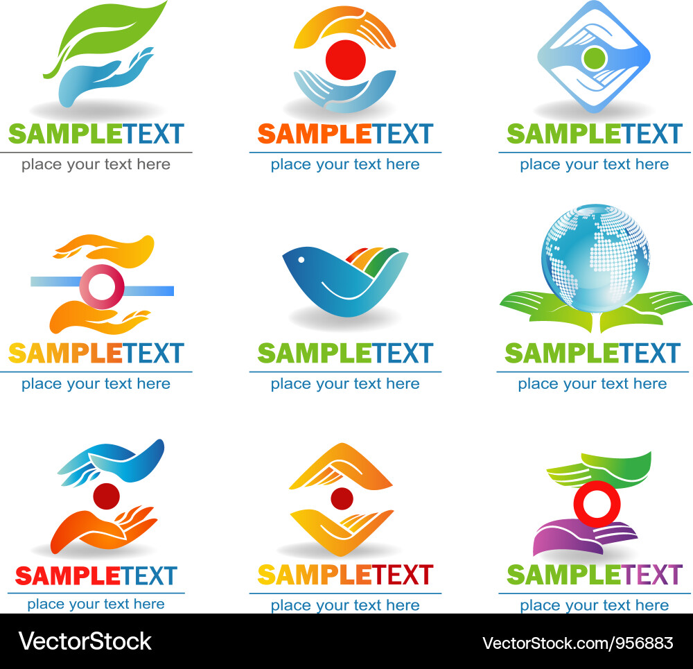 Hand Elements Collection vector image