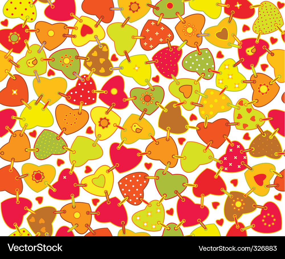 Heart Pattern Texture Vector Image