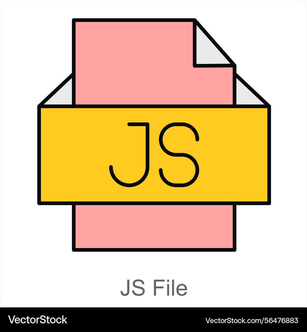 Js file icon concept vector image