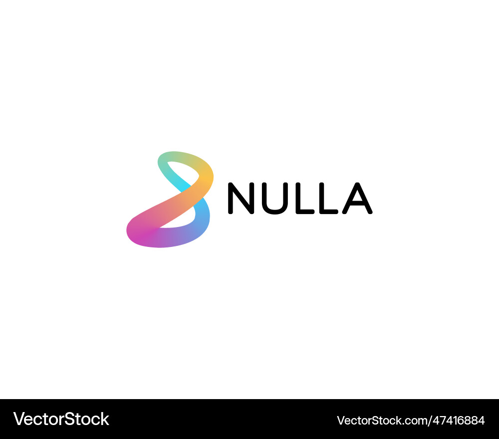 Abstract logo gradient wave loop logotype Abstract logo gradient wave loop logotype vector image