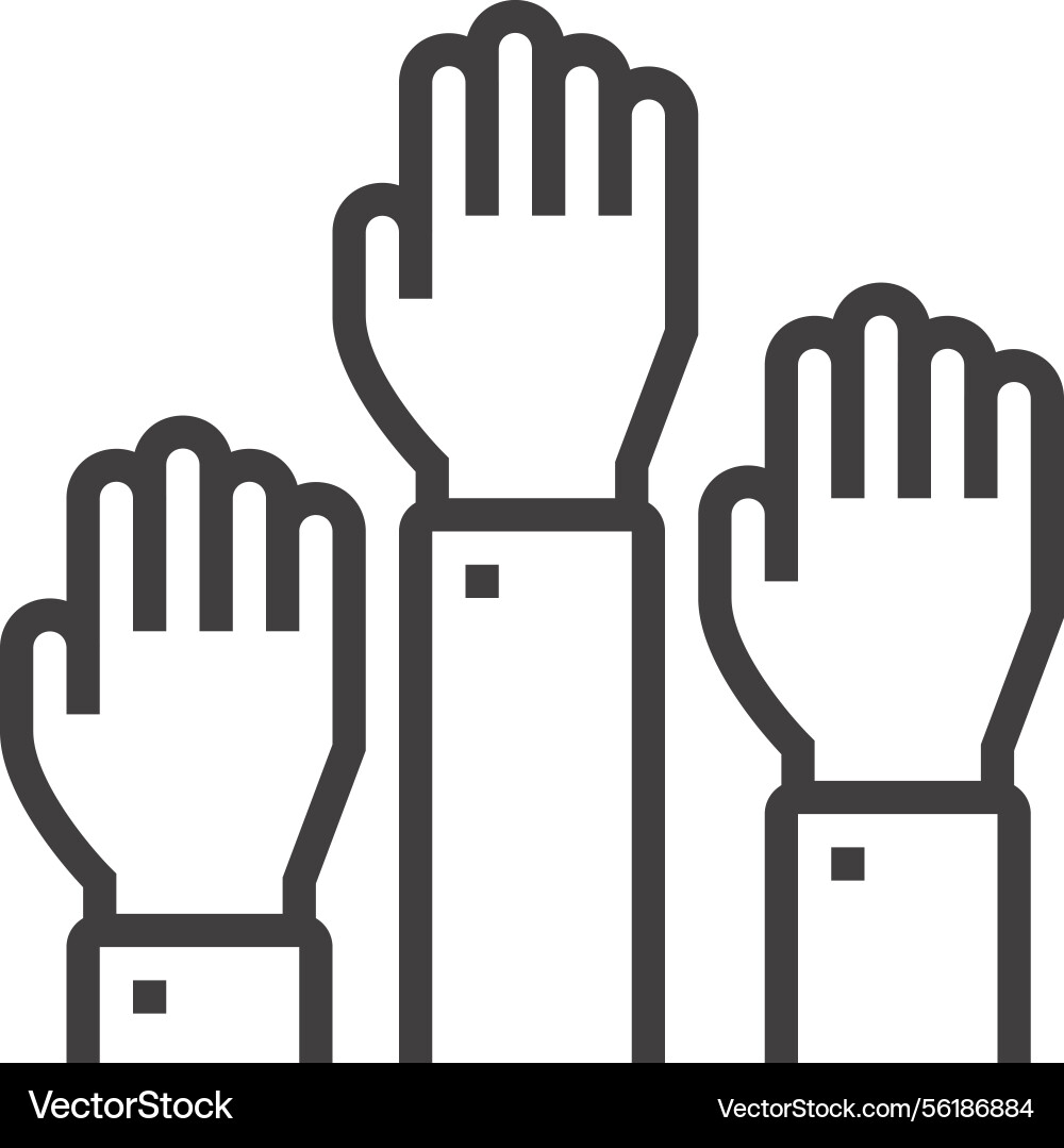 Group class flat line web icon Group class flat line web icon vector image