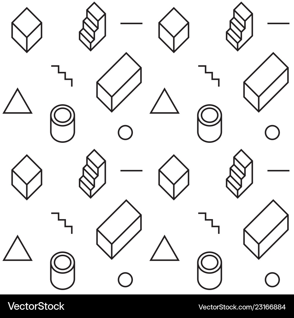 Memphis design pattern Memphis design pattern vector image