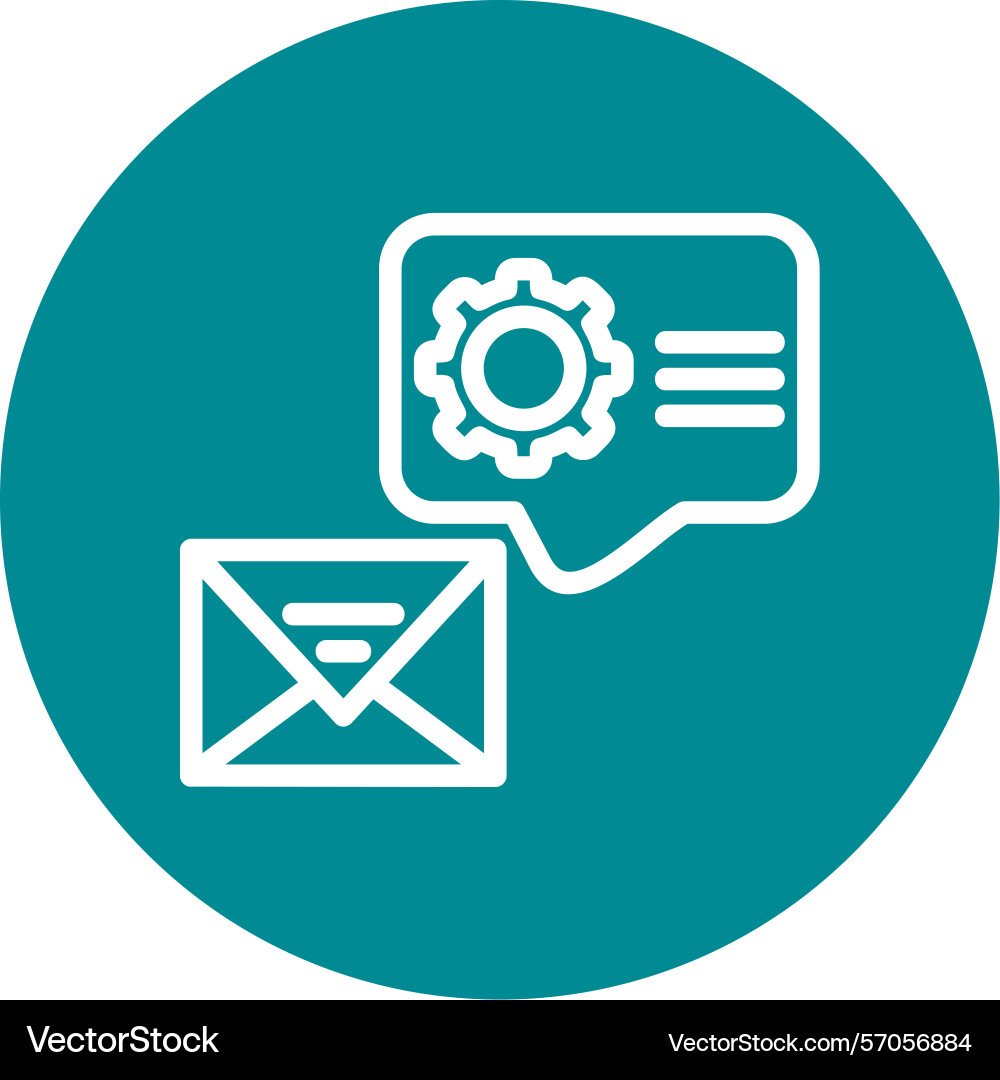 Support line circle style icon design vector image